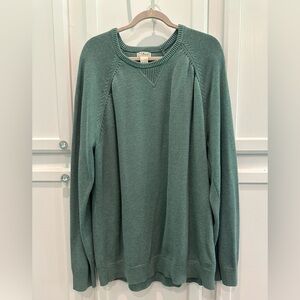 Men's 2XLT LL Bean Wicked Soft Cotton/Cashmere Crew Neck Sweater